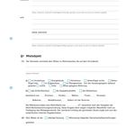 "Wohnraummietvertrag", Vertragsvorlage mit leeren Feldern für Namen, Adressen und Mietobjektdetails. Abschnitt §1 Mietobjekt.