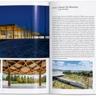 "2024 • Toyota City Museum, Toyota, Aichi, Japan." Bilder von moderner Architektur mit Holzträgern, großzügigen Fenstern, Gärten.