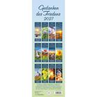 "Gedanken des Friedens 2027". Zwölf Monatsbilder mit Naturmotiven und Bibelworten. Elegantes Kalendarium darunter.