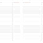 "WICHTIGE ANSCHRIFTEN", "TELEFONNUMMER" mehrmals oben. Diagramm mit Linien für Adressen und Telefonnummern.