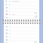 Kalenderseite: Dezember mit Advents- und Feiertagen. Oben und unten ein Kätzchen, das mit Weihnachtsdeko spielt.