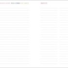 "Notizen, Verliehen & Geliehen, Ideen & Gedanken, Gute Vorsätze, Einkaufsliste." Zwei Bereiche mit Linien.