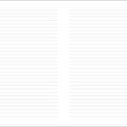 Text "NOTIZEN" unten links und rechts. Linien auf zwei Seiten, wie in einem Notizbuch.