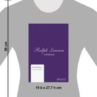 "Ralph Lauren CATWALK", "Die Kollektionen – Mit über 1.200 Fotografien", "PRESTEL". Graues T-Shirt, lila rechteck.