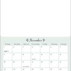 Kalenderblatt für November. Oben Jahreszahl 2021. Unten sind die Tage und Wochentage aufgelistet.