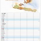 Kalenderseite für Dezember 2027 mit einem Eichhörnchen in Aquarell. Oben steht: "Mit dem Winterbeginn öffnen sich die Türen zu einer Welt aus Frost, Schnee und stiller Magie."