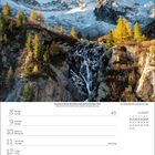 Wochenkalender 244427, Zauber der Alpen, 25,00 €, ISBN 978-3-8093-0042-8. Fotos von Alpenlandschaften.
