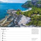 August, 31. Woche. Löwe. Zitat: „Das Meer betrachten heißt alles sehen.“ – Marguerite Duras. Küstenlandschaft.