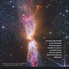 „Wir haben einige Hinweise auf den Ursprung des Universums gesehen...“. Bunte Sternenformation, Kalender: März/April.