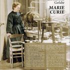 Text: "Die unbekannte Gefahr MARIE CURIE." Bild: Marie Curie in einem Labor mit alten Geräten. Kalender: März 15-21.