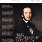 Kalendermonat mit Text über Palestrinasche Musik. Gemälde von Felix Mendelssohn Bartholdy, elegant gekleidet.