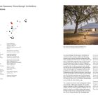 Peter Zirkel Architekten, Museum Lützen 1632; Blick aufs Foyer. Links Text über Projektteam, rechts Foto eines modernen Gebäudes.