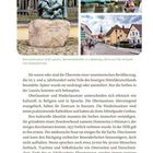 Bronzeskulptur Graf Lynars, Spreewaldhafen in Lübbenau, Blick auf die Altstadt mit Nikolaikirche. Text zu den Sorben.