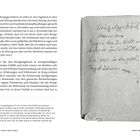 Kriegstagebuch. Nöbauer Felix. Beginn des 2. Weltkrieges. Weiteres in den großen Tagebüchern. Rechte Buchseite zeigt ein Tagebuchcover aus braunem Packpapier, abgenutzt, mit handschriftlichen Notizen. Links ist ein Text über den Verlauf und die Bedeutung des Tagebuchs des Vaters im Krieg. Seitenzahl: 66-67.