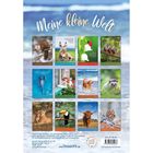 "Meine kleine Welt" in geschwungener Schrift; darunter Tierfotos mit Bibelversen.