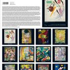 WunderWelt. Ein Kalender voller farbenfroher Gemälde von Künstlern wie Wassily Kandinsky und Gustav Klimt.
