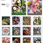 „Kitchen Art“, „Format 46,5 x 33 cm“, „Artikel-Nr. 399927“; Kalenderblätter mit Essen.