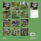 Ein Kalender mit zwölf Gartenfotos auf grünem Hintergrund, "Garten" in Schreibschrift. Ein Kalenderblatt zeigt Januar 2022.