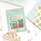 21.05.-21.06. Zwillinge. Hast du den Kinderstatz auf den Mahlwürfel geschnallt? Na klar! Illustration mit Büchern und Tieren.