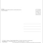 Links oben: "Hauskatze Foto: Jean-Louis Klein & Marie-Luce Hubert: www.klein-hubert-photo.com". Rechts oben: Briefmarke mit Ballon.