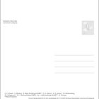 5. 2. Advent, 6. Nikolaus, 8. Maria Empfängnis, 12. 3. Advent. Eine Postkarte mit Linien und einer Briefmarke.