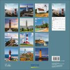 JANUAR 2024, Kalender mit Bildern von Leuchttürmen und Landschaften, KORSCH VERLAG Logo unten.