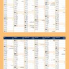 Kalender für 2027 mit Monaten und Wochentagen übersichtlich angeordnet, Feiertage in deutscher Sprache markiert.