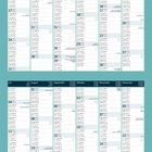 Kalender für 2027, Monate Januar bis Dezember in Tabellenform auf hellblauem Hintergrund. Feiertage sind markiert.