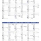 2027 Kalender mit Feiertagen und Wochentagen in Spalten von Januar bis Dezember. Feiertage sind extra markiert.