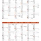 Kalender für 2027 mit Monaten und Feiertagen. Feiertage sind in verschiedenen Sprachen angegeben.