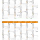 Kalender 2027 mit Feiertagen; übersichtlich nach Monaten von Januar bis Dezember geordnet.