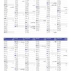 Kalender für 2027, Monate Januar bis Dezember in Spalten. Feiertage wie "Neujahr" und "Weihnachten" markiert.