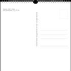 Überlingen – Winter im Uferpark. Staedler Kalender/Aquarell. Linien auf der rechten Seite für Adresse. Blanko Postkarte.