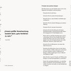 Texte: „Unsere größte Verantwortung besteht darin, gute Vorfahren zu sein.“ — Jonas Salk. Zahlreiche Tipps zum positiven Design.