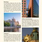 Texte: Potsdamer Platz, Reichstag, Schloss Charlottenburg, Tiergarten, Gedächtniskirche. 
Fotos: Moderne und historische Gebäude, detailreiche Architektur.