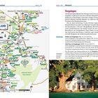 Texte: "Karte S. 164", "Weinland", "Vergelegen", "Restaurants", "Stables at Vergelegen", "Café Fleur at Vergelegen". Karte und Foto eines Weinguts.