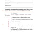Titel: Patientenverfügung. Formular mit Auswahlkästchen zum Ankreuzen von medizinischen Maßnahmen im Todesnähe-Kontext.