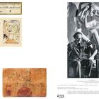 Oben links steht: "LÉON LUMIÈRE LIBERTÉ". Darunter ist eine Schwarz-Weiß-Fotografie eines Mannes mit einer Skulptur.