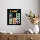 WUNDERWELT. Macke, Klimt, Van Gogh, Monet, Klee, Kandinsky. Wandkalender mit Gemälden, daneben Deko und ein offenes Buch.