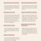 Texte: Der Zuckerwürfeltrick, Der Gläsertrick, Wagen Sie Neues, Trinken Sie Viel, Kein Handy am Esstisch, Bauen Sie Muskeln auf, Stellen Sie die Waage weit weg.