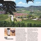 Traumblick auf das Traumgut Cordero di Montezemolo bei La Morra. Wein vom Ferrari-Boss. Landschaft mit Weingut.