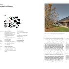 Texte: schleichergroup.architects. Betriebskindergarten, Stuttgart-Weilimdorf. Blick von Norden. Gebäude und Baumansicht.