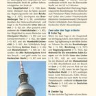 Ein Reiseprogramm in Berlin mit Sehenswürdigkeiten, Tourenvorschlägen und Restauranttipps. Darunter ein Turm mit Restaurant.