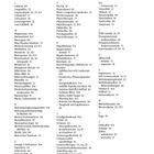 Stichwortverzeichnis mit alphabetisch geordneten Begriffen und Seitenzahlen. Themen sind Gesundheit und Therapie.