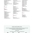 Es handelt sich um eine alphabetische Liste mit Begriffen zu Gesundheitsthemen und einer Nachricht an Leser von TRIAS Verlag.