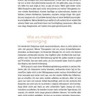 Seite 16. Kapitelüberschrift: "Wie es medizinisch weiterging". Persönlicher Bericht über Herausforderungen bei Depressionen.