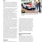 "Vier Wege führen zum neuen Auto". Optionen wie Barzahlung, Ratenkredit, Drei-Wege-Finanzierung und Leasing werden erläutert. Ein Bild zeigt ein Paar vor einem neuen, weißem Auto mit roter Schleife im Autohaus.