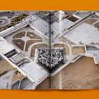 Texte: "28 Millimeters, Portrait of a Generation, 2020" und Beschreibung eines Gebäuderückbaus. Großes Gebäude wird abgerissen.