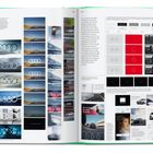 Linke Seite: "Animation", "Reduced", "Urban setting", "Rings superimposed". Rechte Seite: Zitate, Interface-Design, Autoabbildungen.