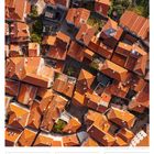 Kalenderseite: 29. März - 4. April 2027. Titel: "Altstadt von Budva - Montenegro". Ansicht von Dächern.